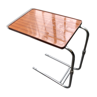 Table d'appoint réglable style formica