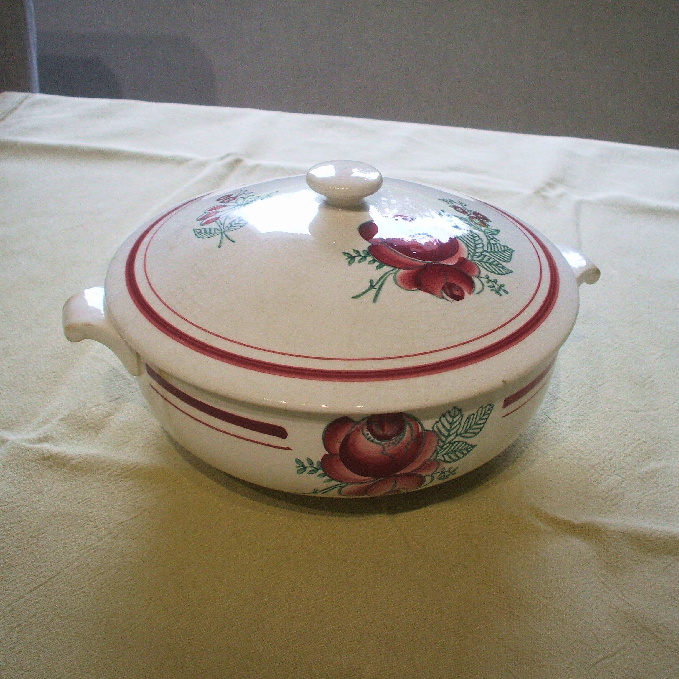 Gien earthenware soup tureen