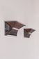 Pair of vintage wall lights, chrome and enamelled metal, France 1970.