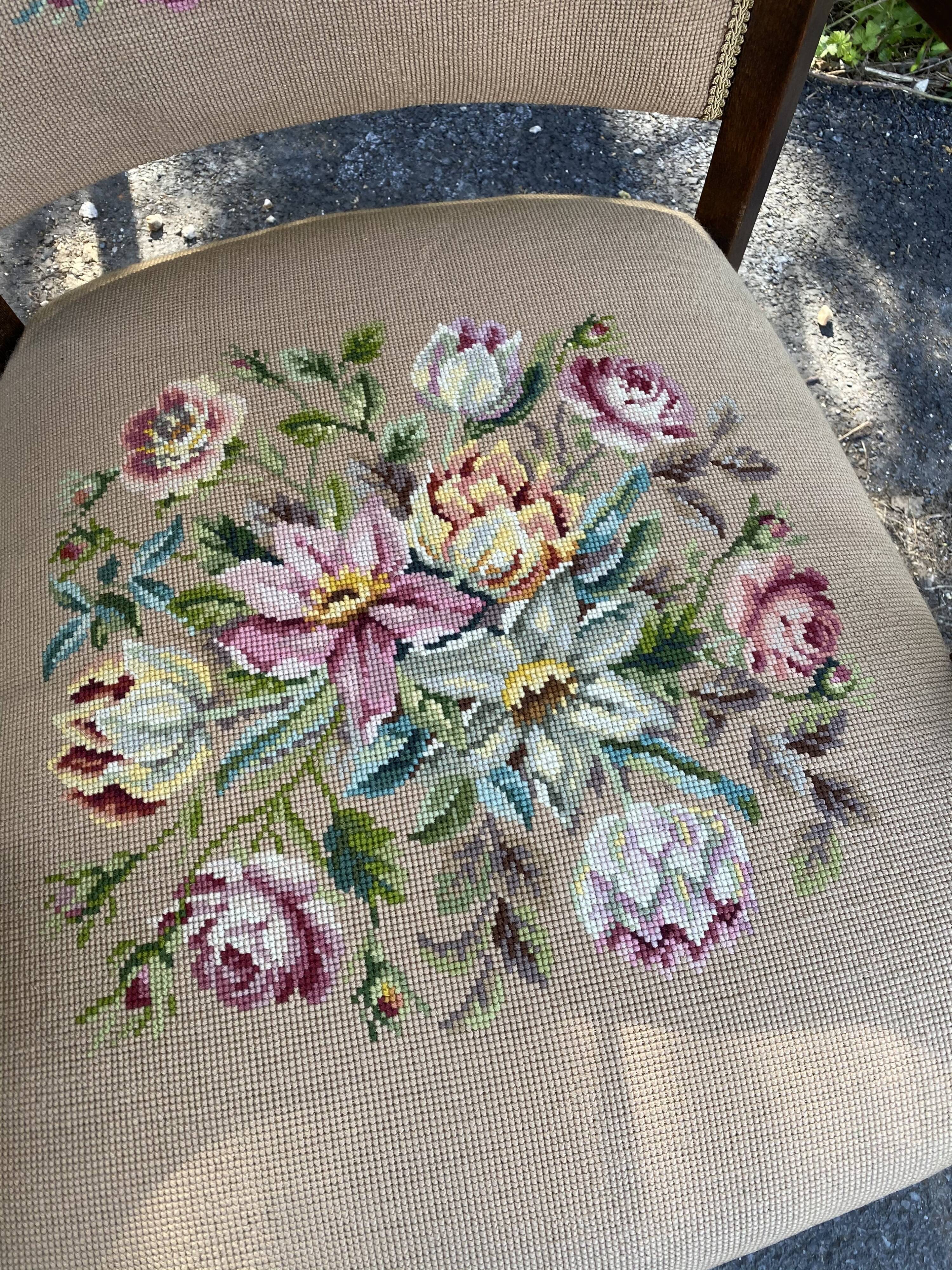 Vintage armchair canvas canvas