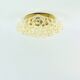 Large Amber Bubble Glass Ceiling Light by Helena Tynell for Limburg, 1960s