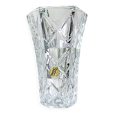 Petit Vase vintage en Cristal D'Arques motif géométrique