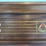 Miroir Art déco avec inserts de nacre et laiton