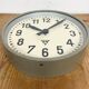 Industrial factory wall clock from Pragotron 1950s