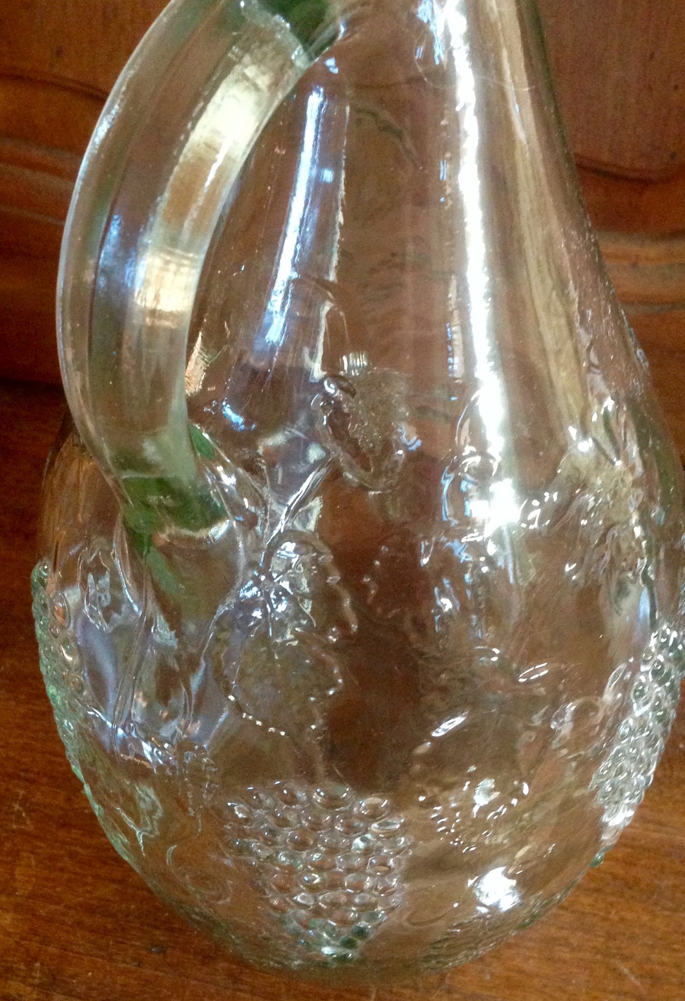 Bouteille en verre moulé vintage 1,75cl