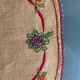 old oval placemat handmade embroidery 36x50
