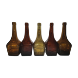 5 old bottles of Marie Brizard liqueur