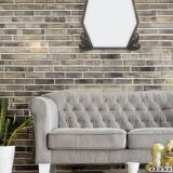 Miroir ancien biseauté à décor feuillage – Style Art déco