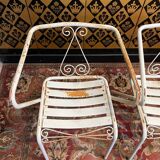 Suite of 4 garden armchairs