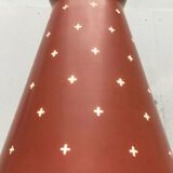 Perforated metal pendant light, mid-century design, 1960s.