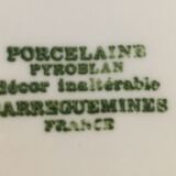 Sarreguemines porcelain dish Alsatian motif for decoration or collection