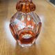 Orange crystal carafe Val Saint-Lambert - 1950s