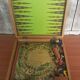 Ancien Plateau De Jeu De L’Oie Dames Petits Chevaux En Bois Vintage #A690