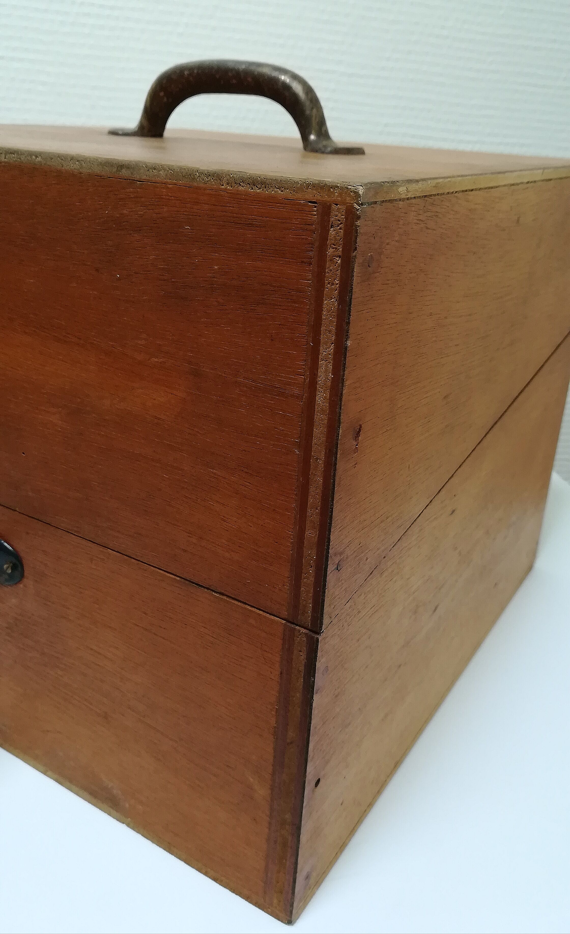 Vintage wooden filing box