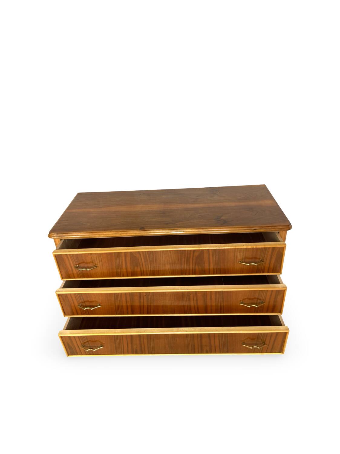 Commode italienne en noyer du milieu du siècle, années 1960.