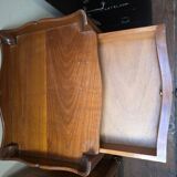 Pair of Louis XV style bedside tables in solid cherry wood