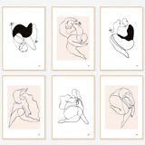 Lot de 6 illustrations de la collection " Les divinités "