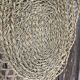 Large braided rattan mirror 1960