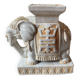 White ceramic elephant
