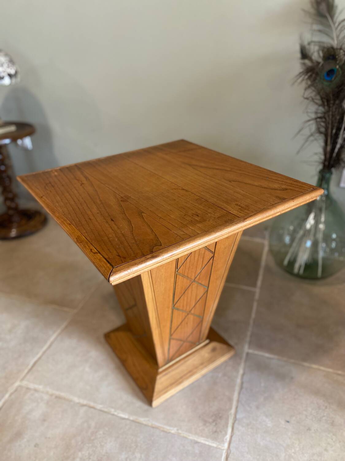 Occasional table, Art Deco pedestal table