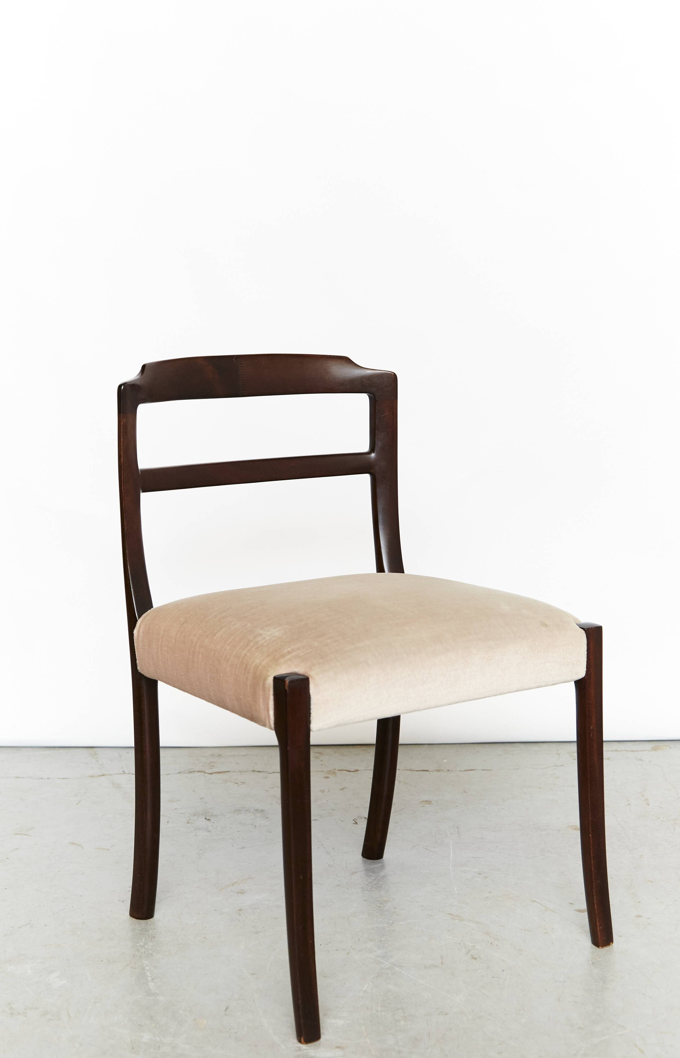 Mahogany dining chairs by Ole Wanscher for AJ Iversen, 1970s, set of 6