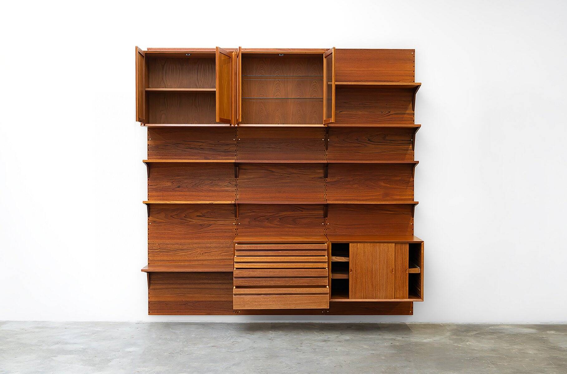 Modular wall unit by Poul Cadovius for Cado, Denmark, 1960s