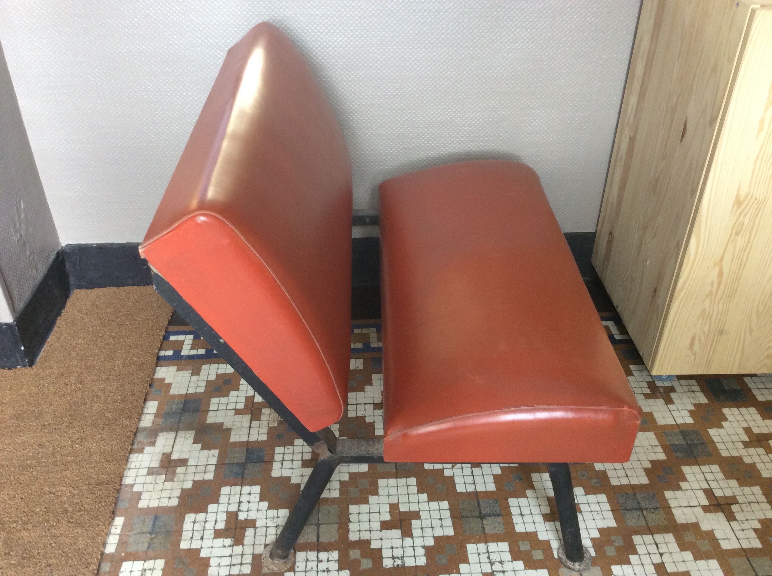 Vintage bus seat