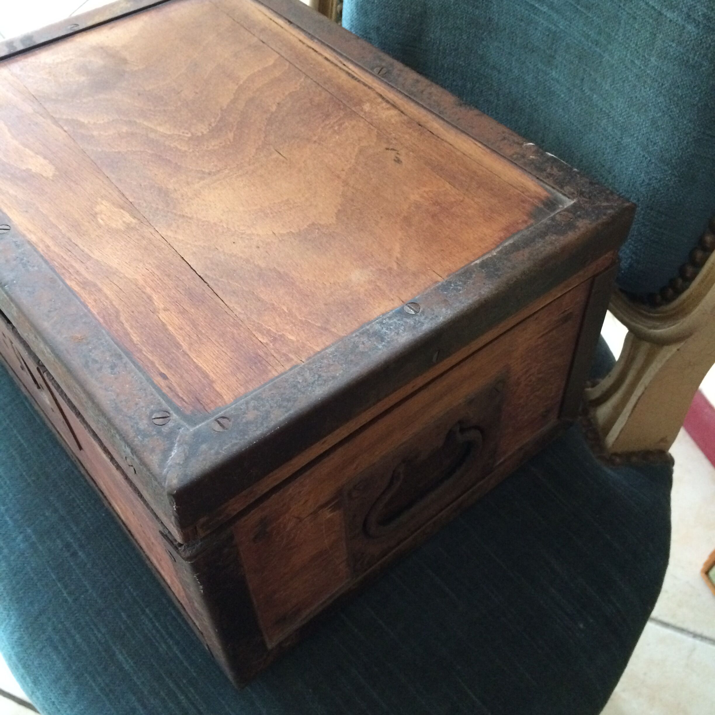 Old wooden box