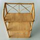 Vintage bamboo and rattan shelf