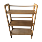 Folding shelves of used bookstore
