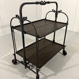 Brutalist wrought iron folding serving trolley 1960’s