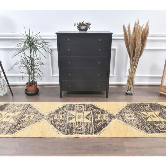 1970s Turkish Oushak Anatolian Wool Rug 88x362