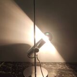 Chrome-Plated Brass Desk Lamp attr. to Giuseppe Ostuni for O-Luce, Italy