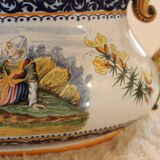 Large earthenware planter HR Quimper
