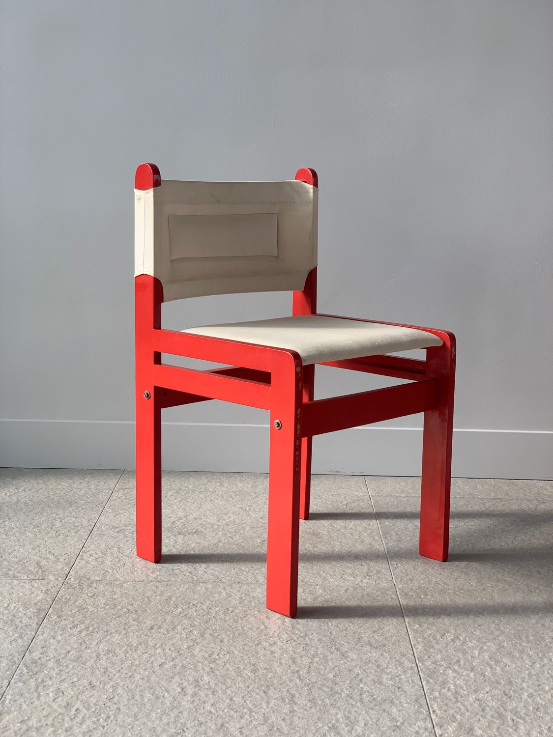 Vintage chair and children's desk, german 80s