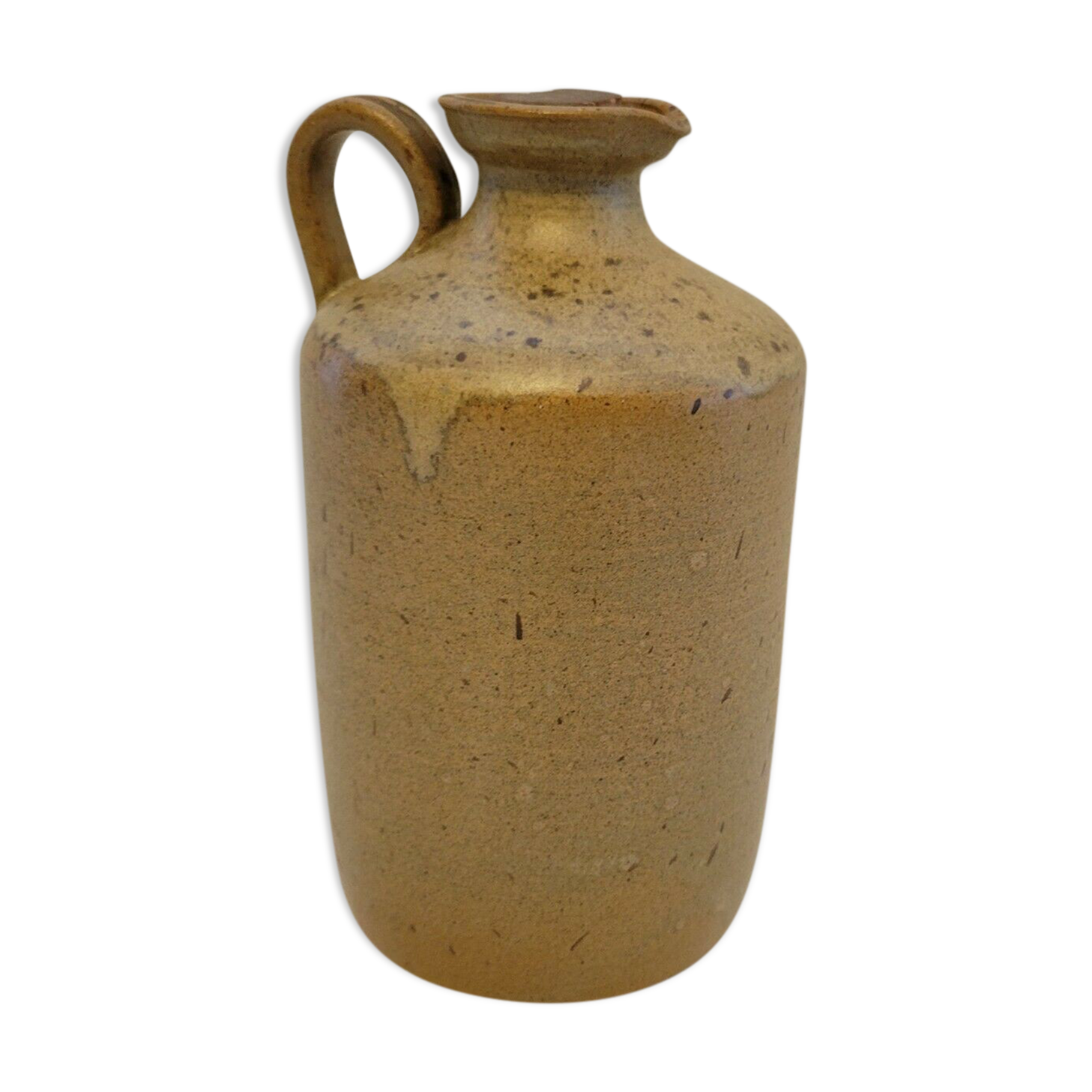 Ceramic bottle sandstone signed