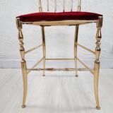 Paire de chaises Chiavarine, laiton