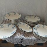 Longwy iron earth dinnerware set