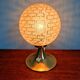 Space Age brass and textured glass table lamp, 1970s