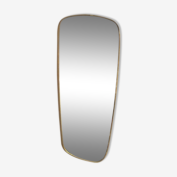 Free-form asymmetric mirror from the 1960s 34x68cm