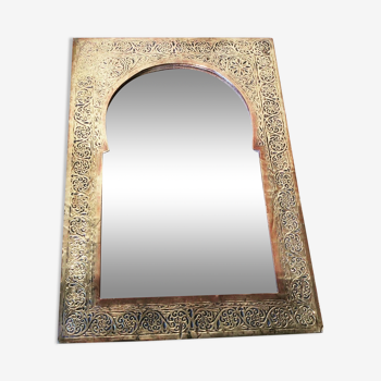 Miroir en laiton doré