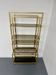 1970s vintage Italian design brass and glass shelf