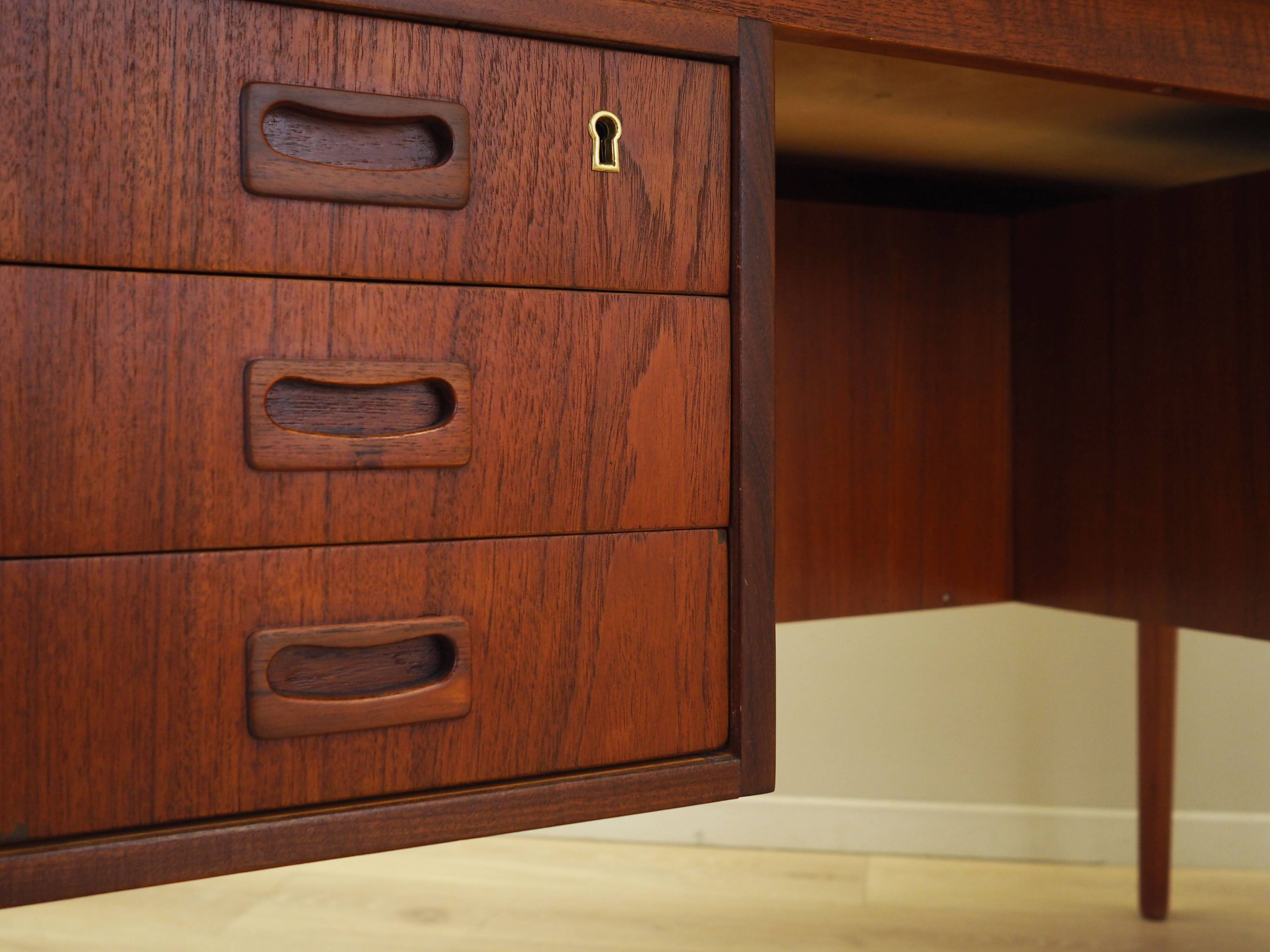 Teak desk, Danish design, 1970s, production: Denmark