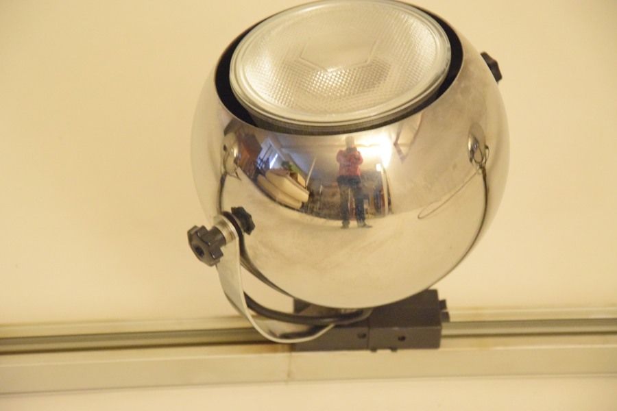 Lamp - floor lamp chandelier Rampe eye ball vintage 70s design