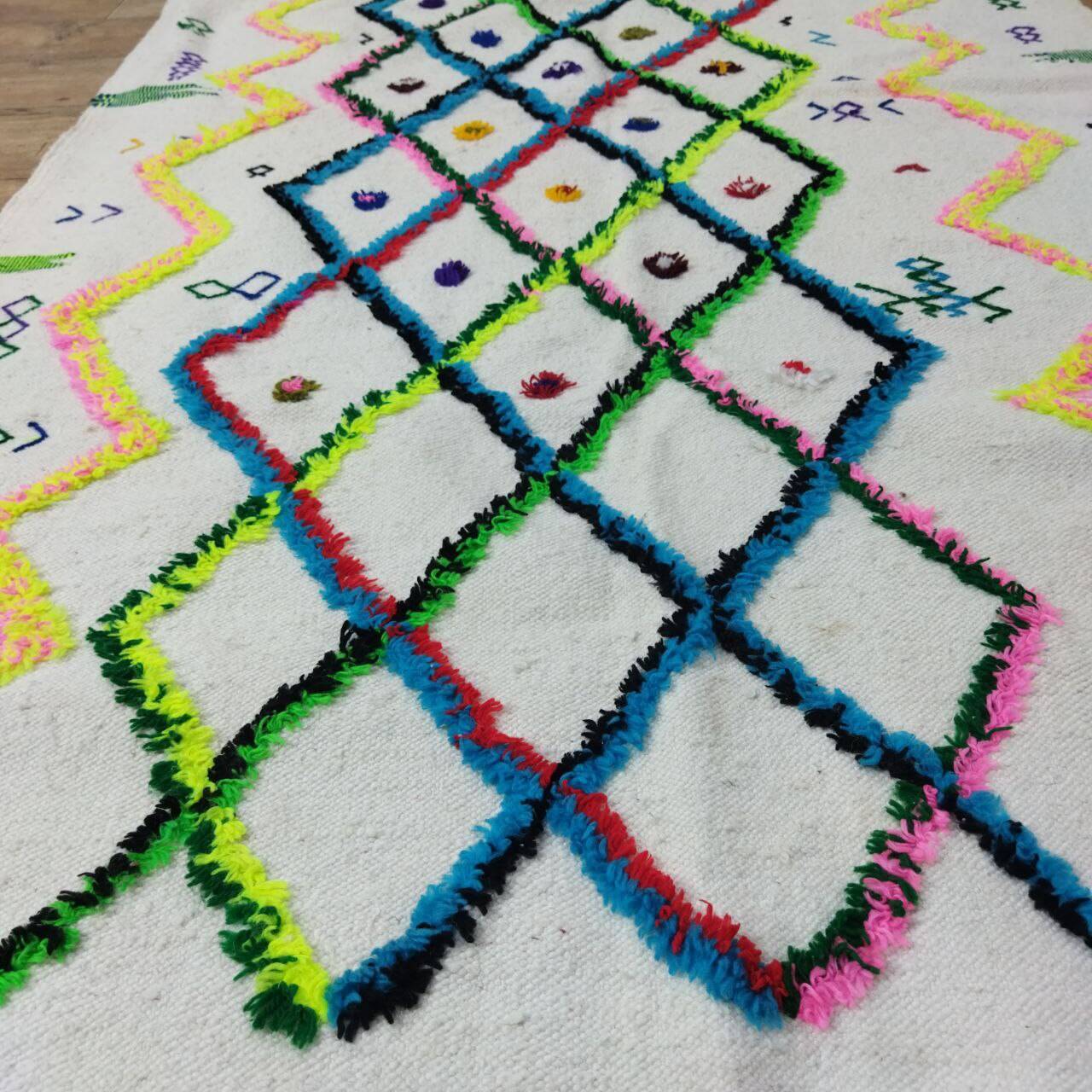 Handmade Moroccan Berber rug 222 x 128 cm