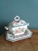 Sugar or mustard bowl Anfora Agueda hand painted ceramic Portugal