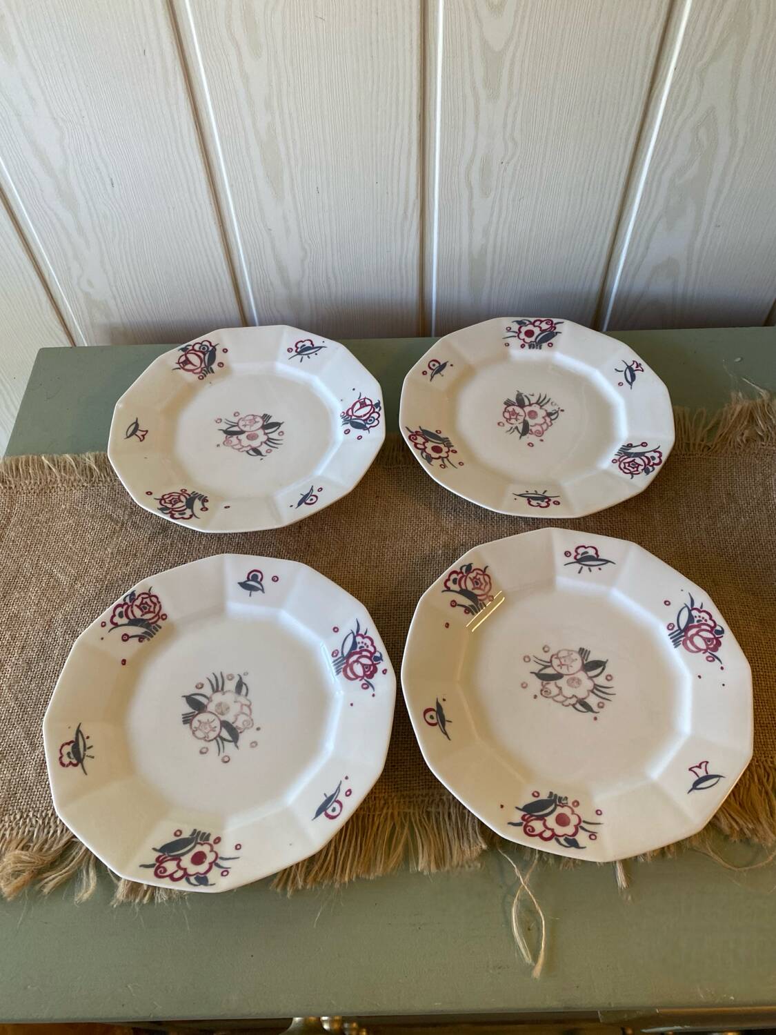 Assiettes à dessert haviland et le tanneur