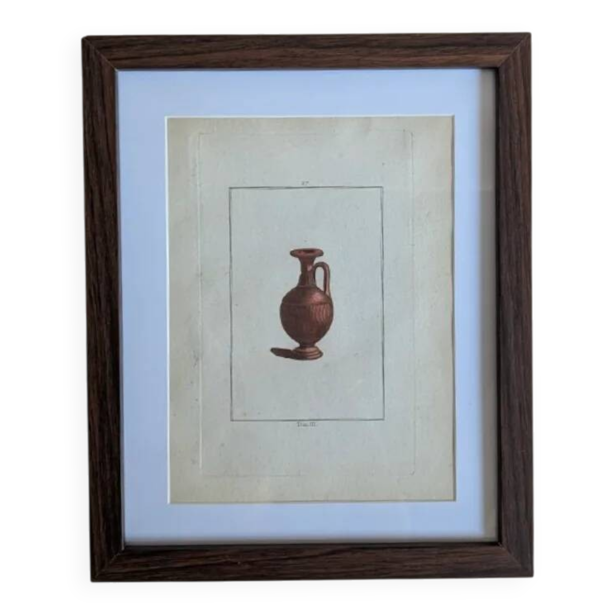 Ancient antique pottery engraving