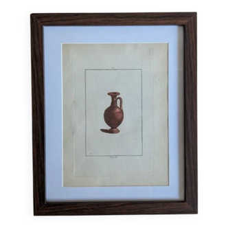 Ancient antique pottery engraving