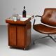 Teak Fliptop Bar Cart